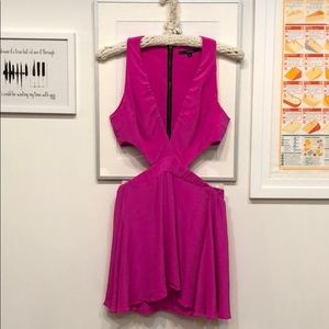 Naven hot pink cut out dress fits as a size XS